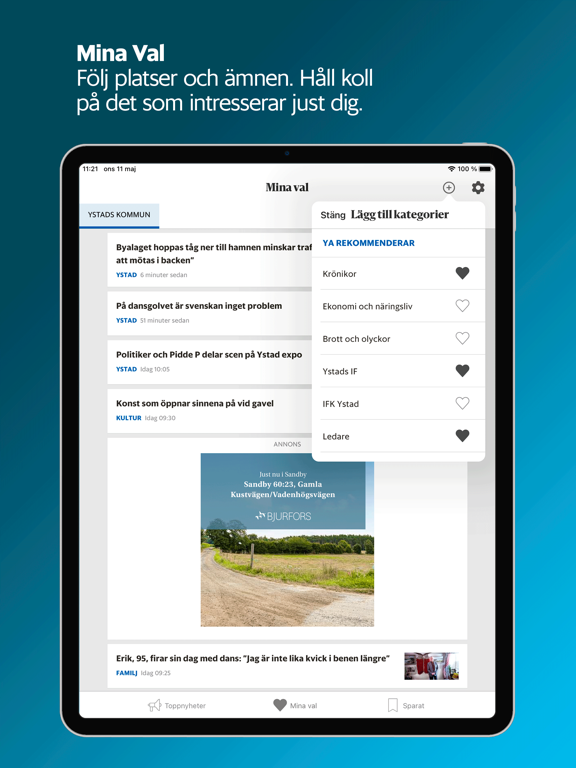 Screenshot #5 pour Ystads Allehandas Nyhetsapp