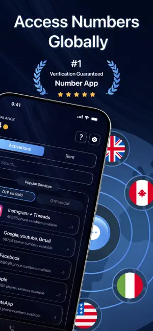 SMS Verification Code: SimAuth screenshot 2