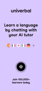 Univerbal AI Language Learning screenshot #1 for iPhone