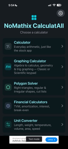 NoMathix CalculatAll Ads Screenshot 1 of 8