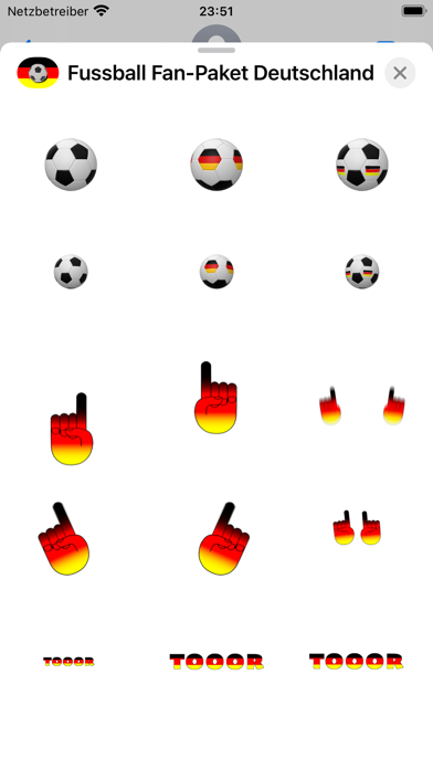Screenshot 1 of Fußball Fan-Paket Deutschland App