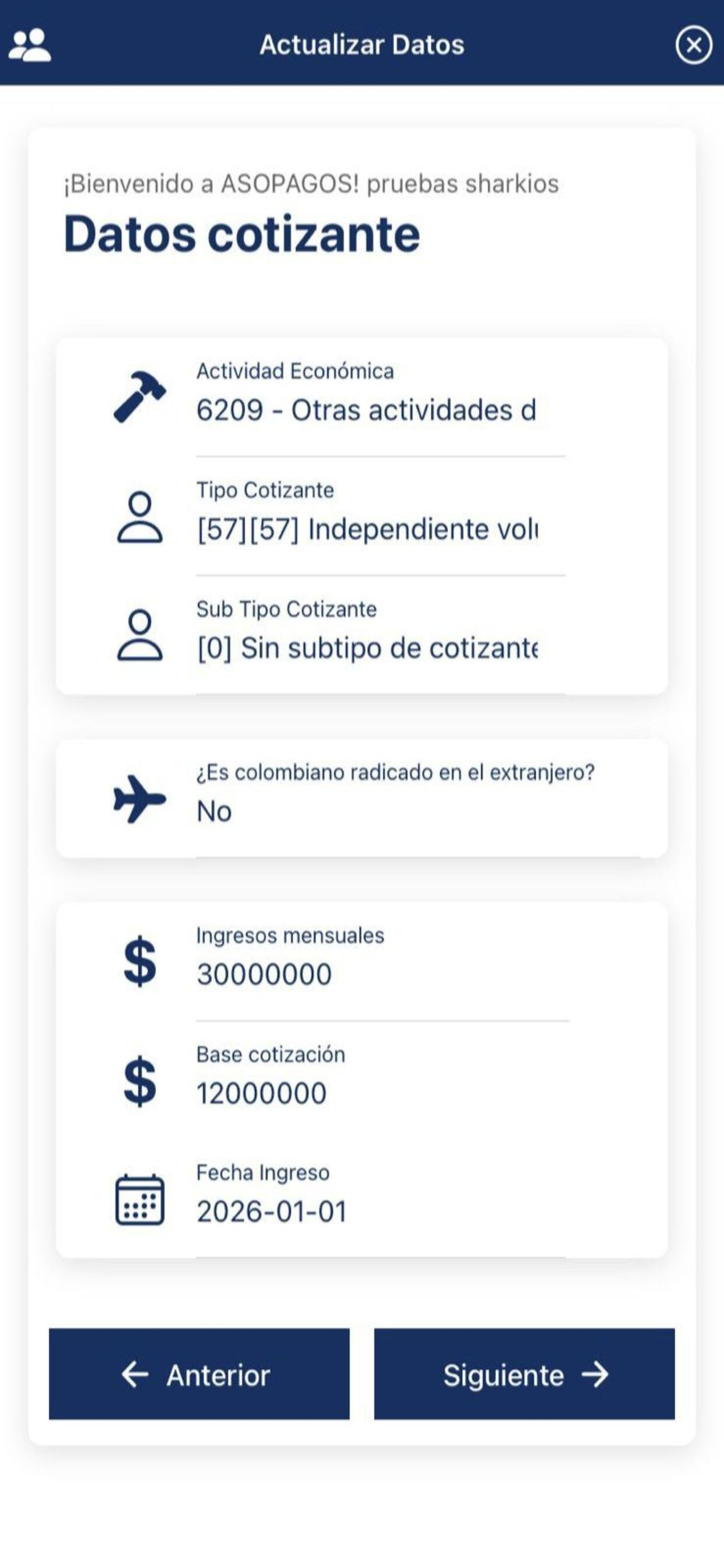 App Asopagos SA