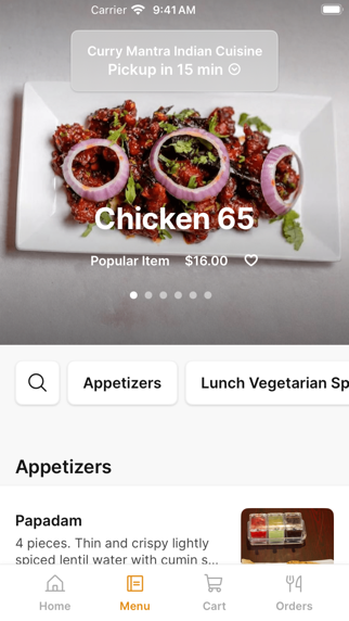 App screenshot