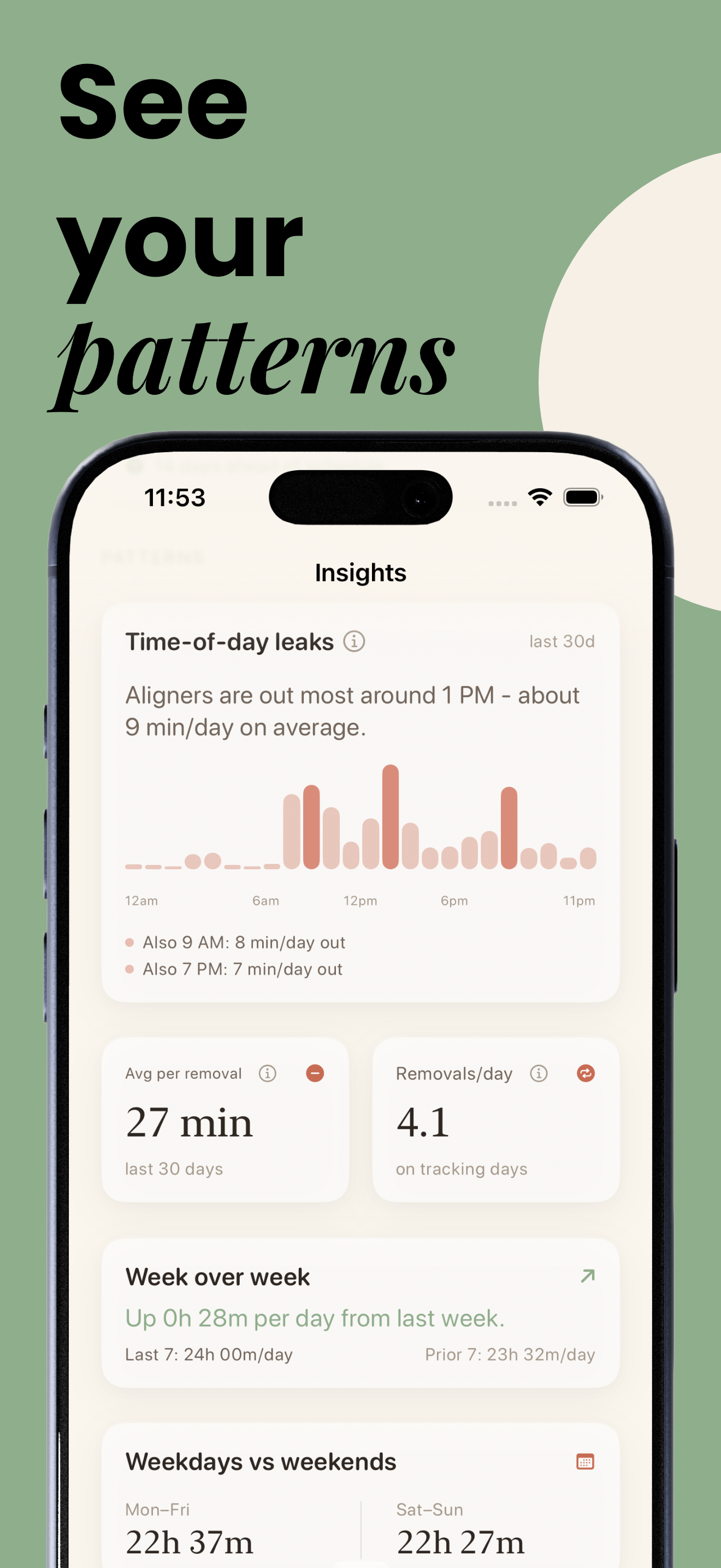 22 Hours: Aligner Tracker screenshot 4