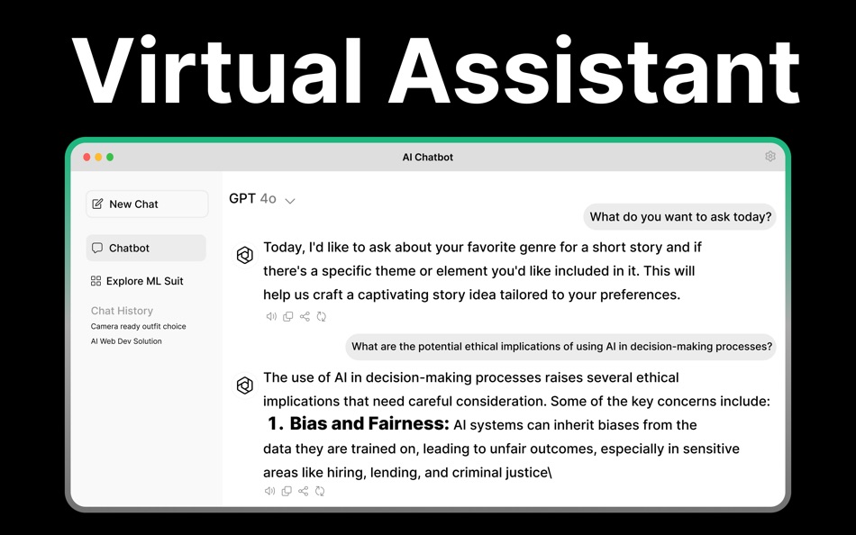 #7. AI Chatbot : Ask AI Assistant (macOS) 게시자: Aiman Batool