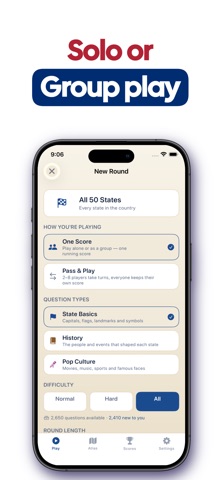 States, Capitals & Flags Quiz iPhone screenshot