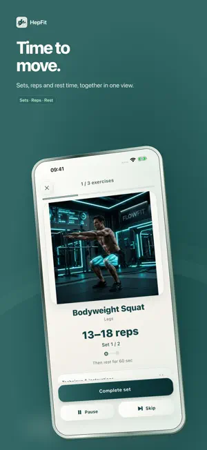 HepFit: Fitness App screenshot 3