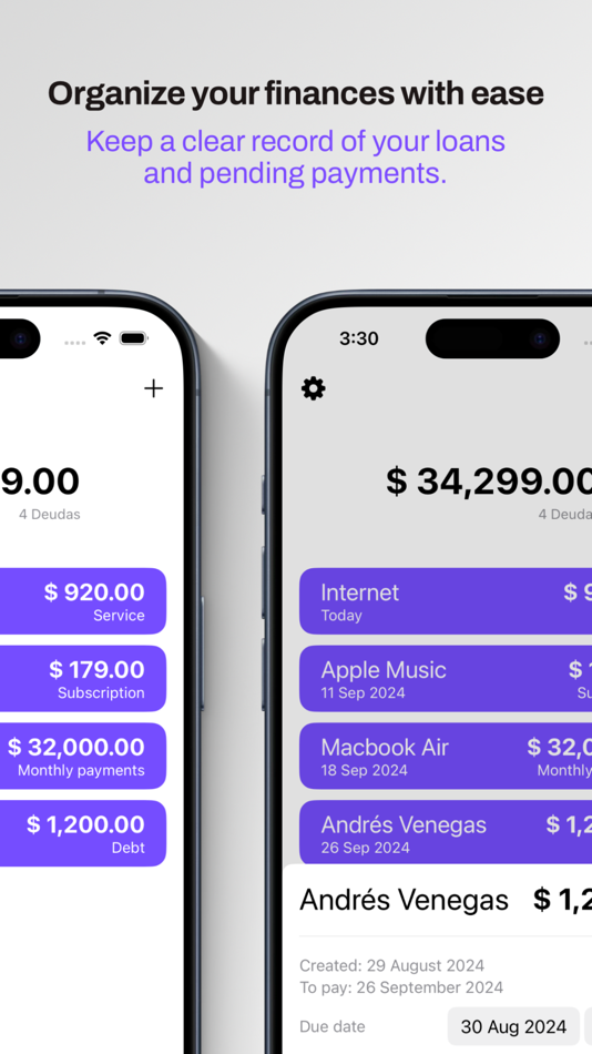 #3. My Debts: Control & Payments (iOS) 由: Ivan Andres Venegas Muniz