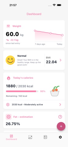 Weight Tracker: Weight Loss Screenshot 1 of 9