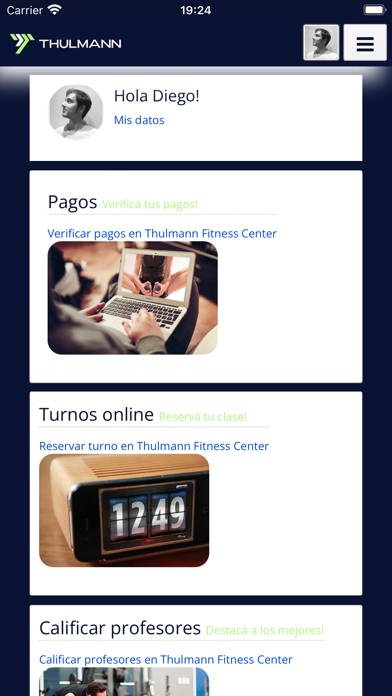 Thulmann Fitness Center Screenshot