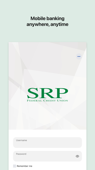 Screenshot #1 pour SRP  FCU Mobile