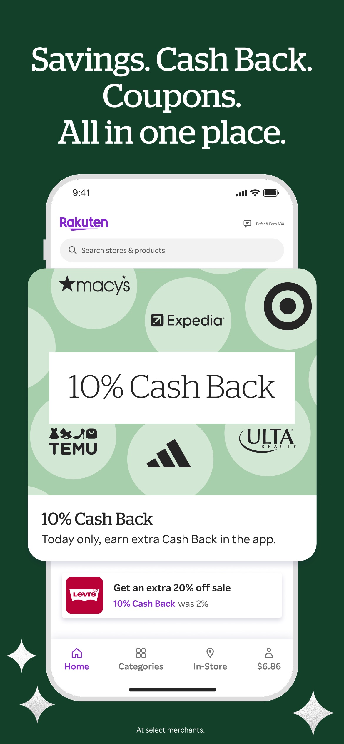 Rakuten: Cash Back & Deals 스크린샷 4