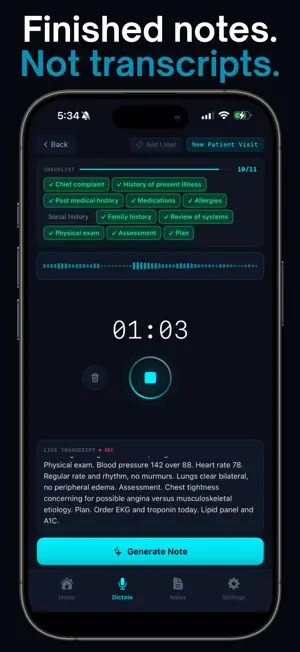 Medical Scribe - HIPAA Dictate screenshot 2