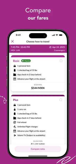 Volaris iPhone screenshot 2