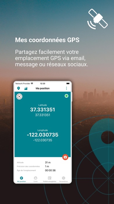 Screenshot #1 pour Mes Coordonées GPS