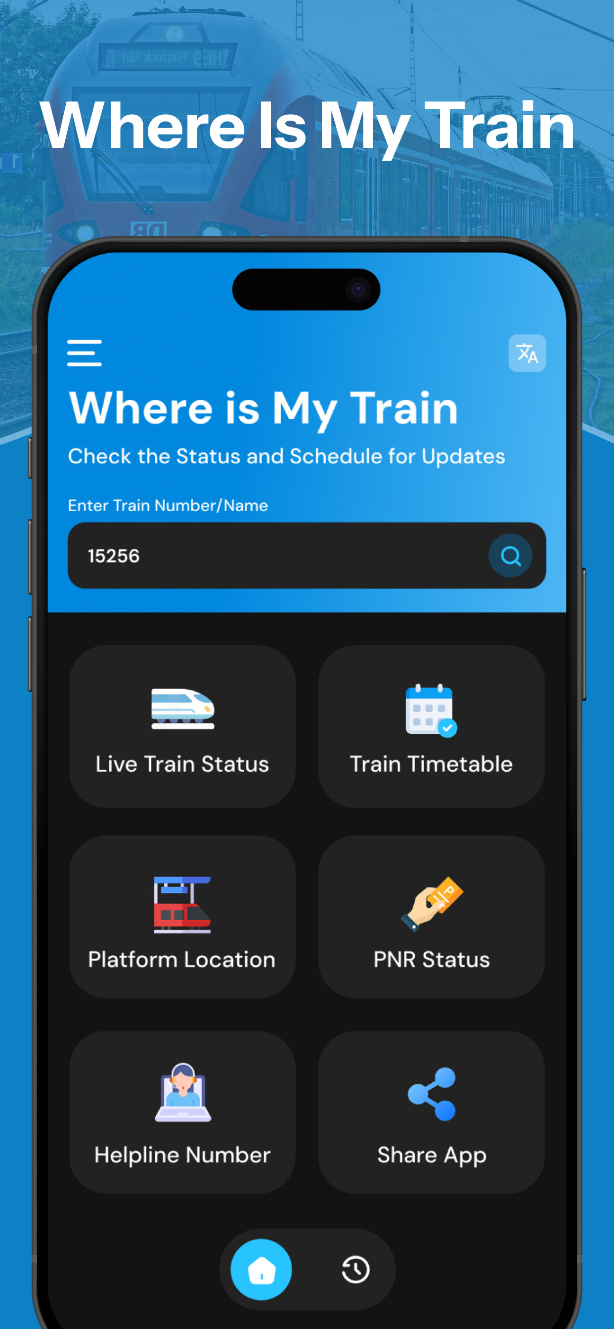 Where Is my Train: Track Rail