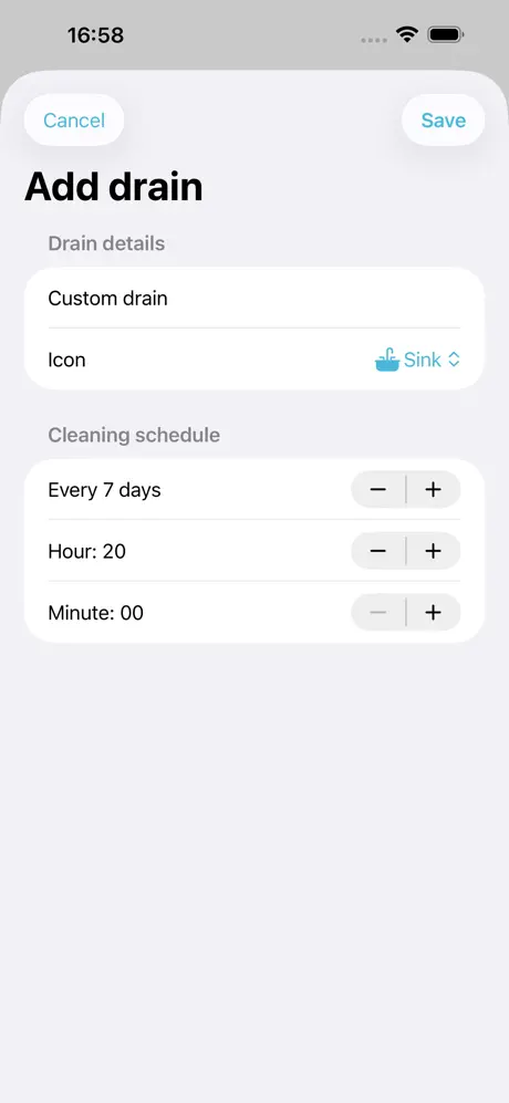 Drain Clean Reminder screenshot 5