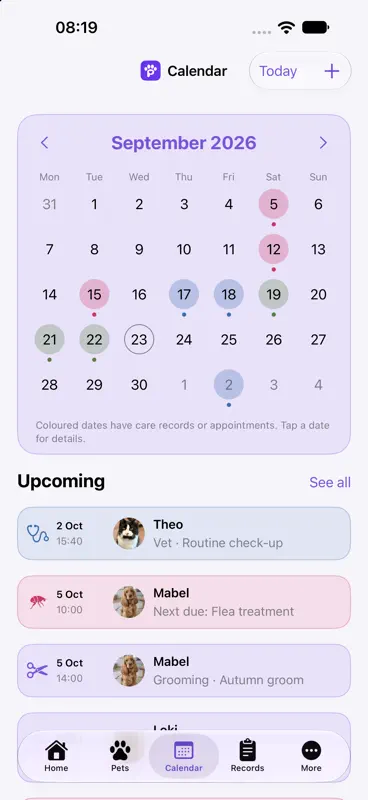PawGaniser: Pet Care Tracker screenshot 5 of 7
