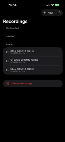 Chew Sense - Collect and Label screenshot