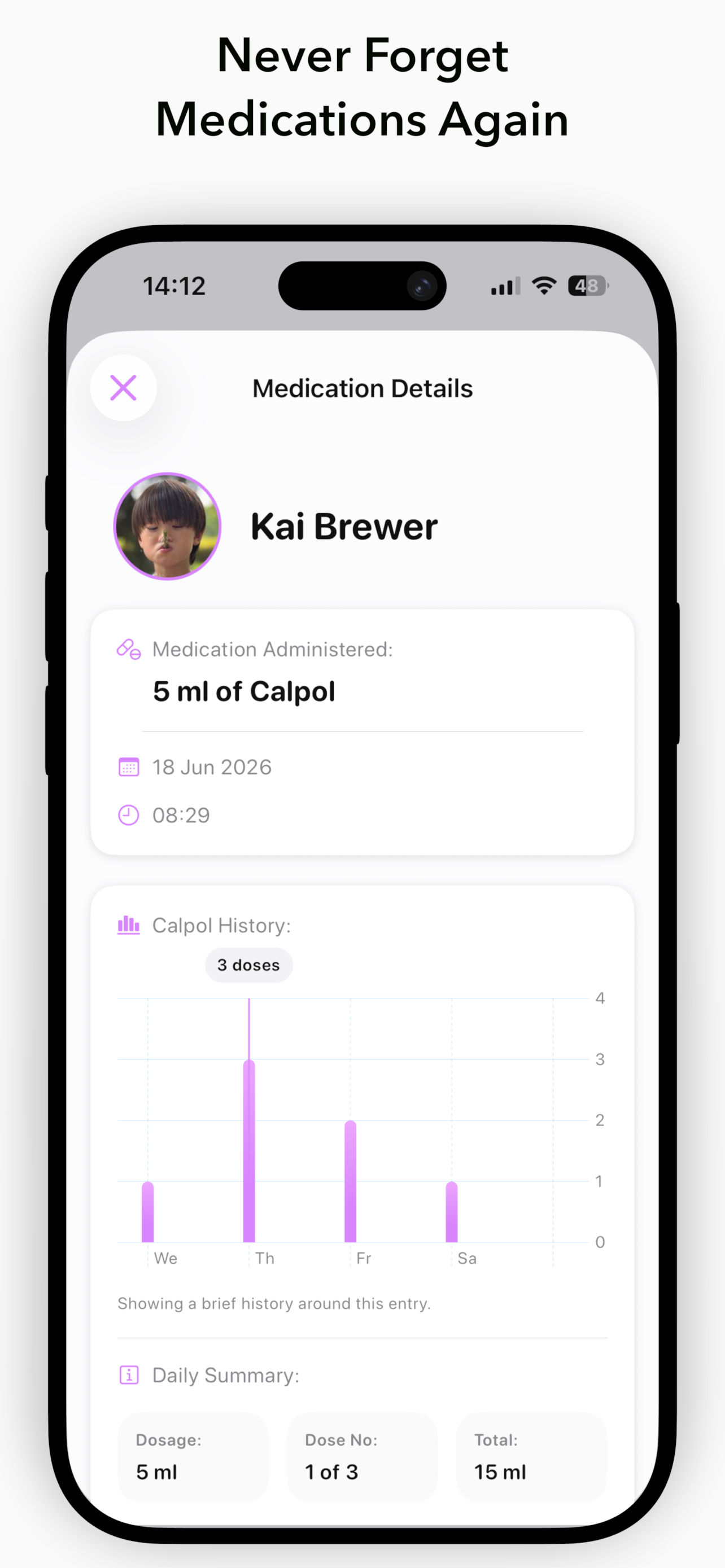 WellBee: Family Health Diary screenshot 3