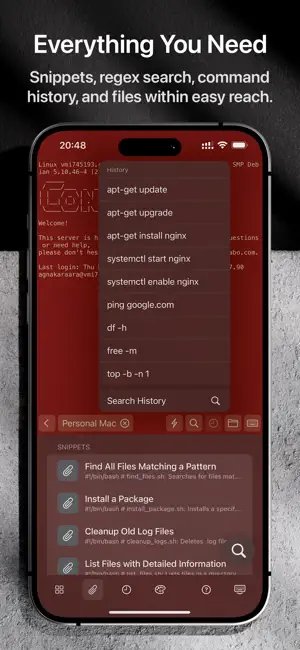Termix: SSH Client & Terminal iPhone screenshot 5