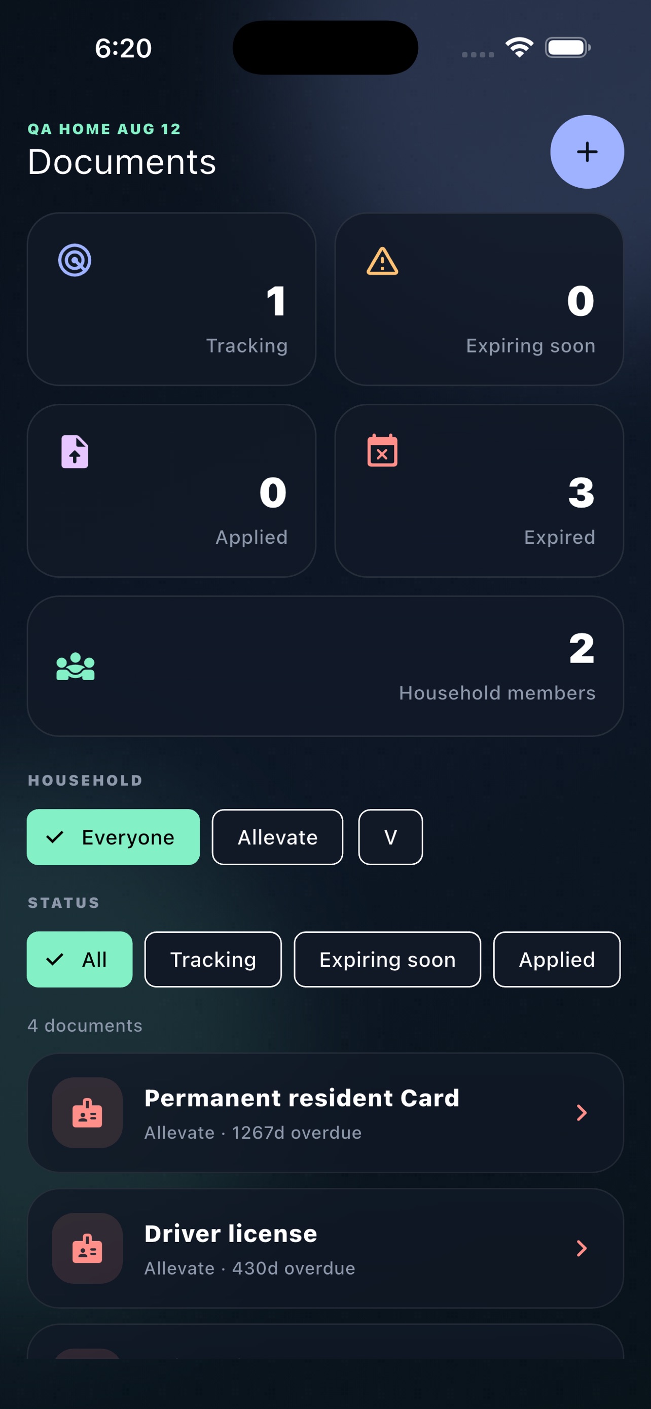 Screenshot 1 of LastDone Household
