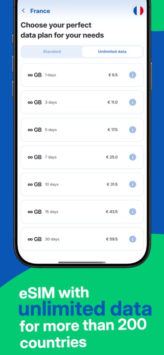 eSIM Mobile Data by WeReload Screenshot 4 of 8
