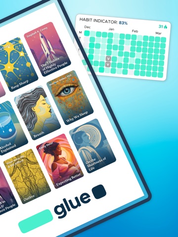 glue - new habits that stick iPad screenshot
