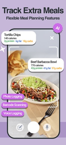 The Weight Gain App screenshot