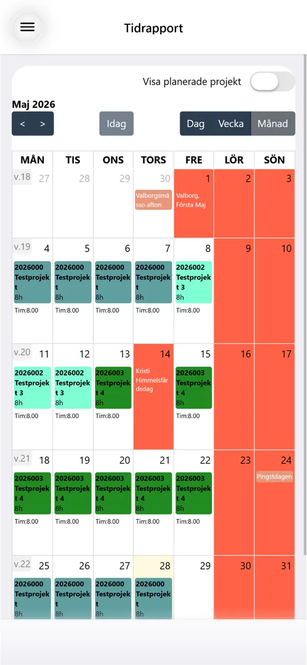 Screenshot #1 pour Tidrapport.nu