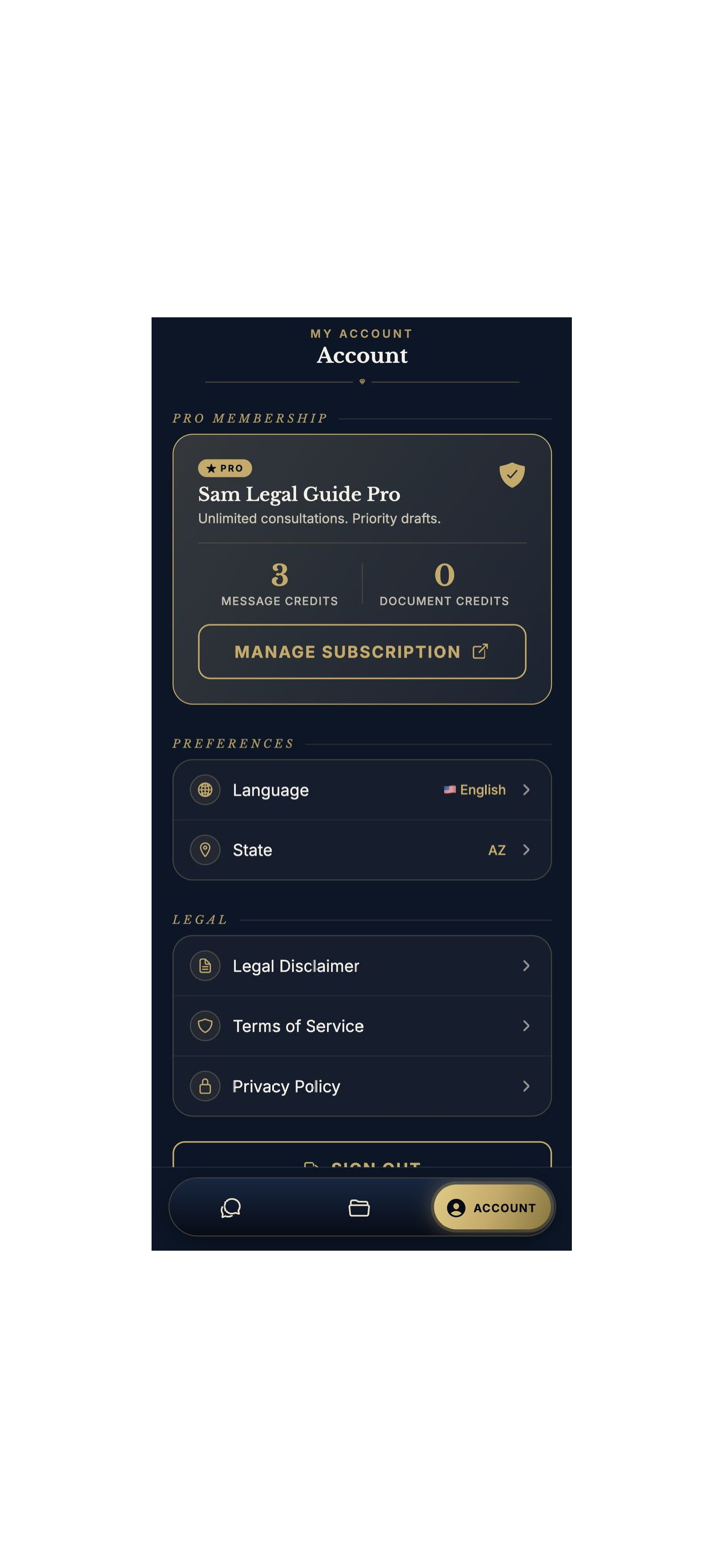 Uncle Sam Legal Guide & Assist screenshot 3