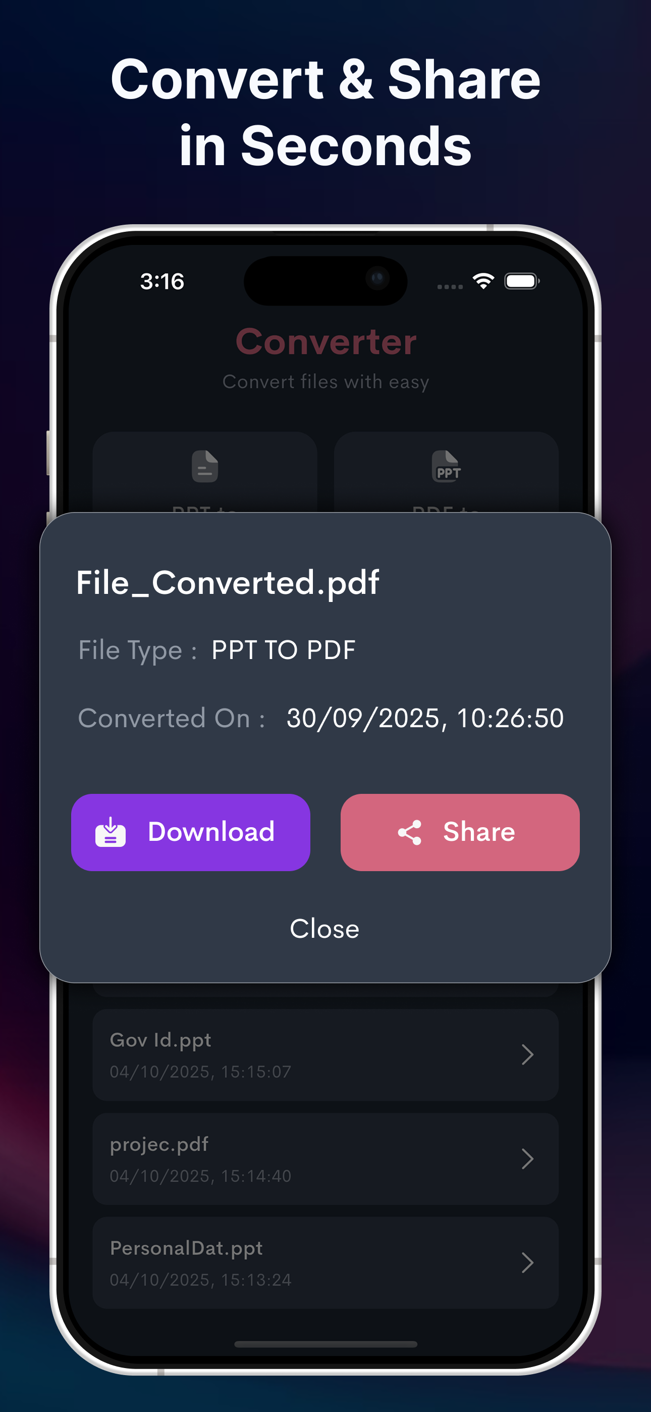 PPT to PDF Smart Converter screenshot 3
