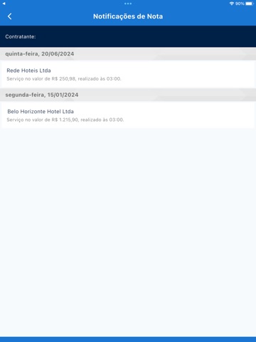 NFSe Cidadão iPad screenshot