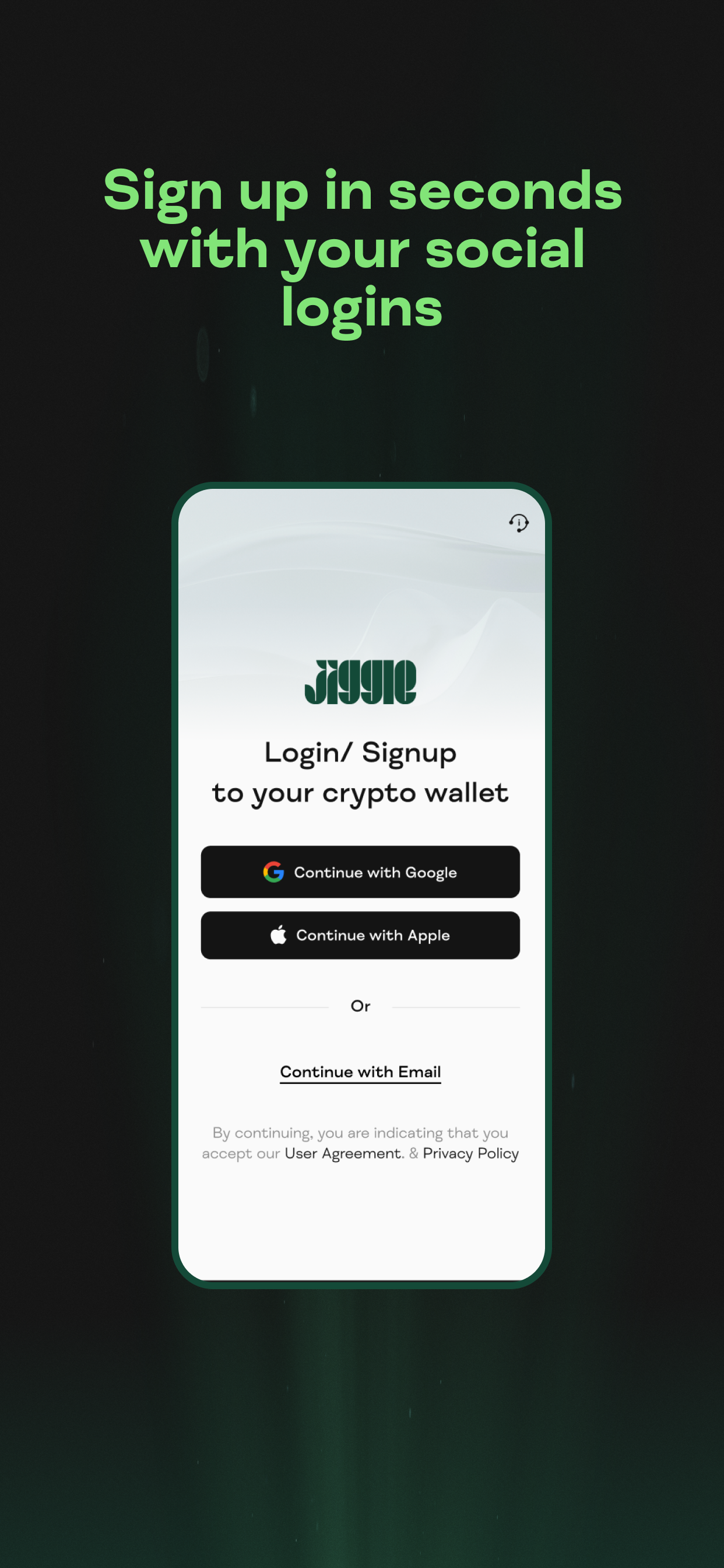 Jiggle: Crypto Wallet