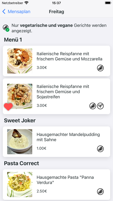 Mensaplan Trier Screenshot