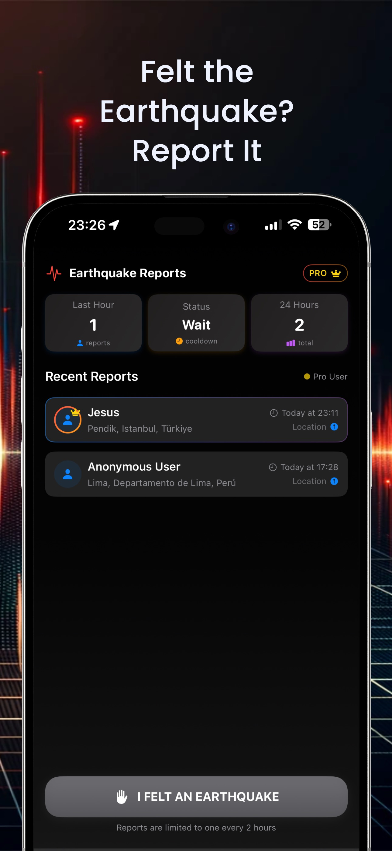 My Earthquake Alert Feed Map
