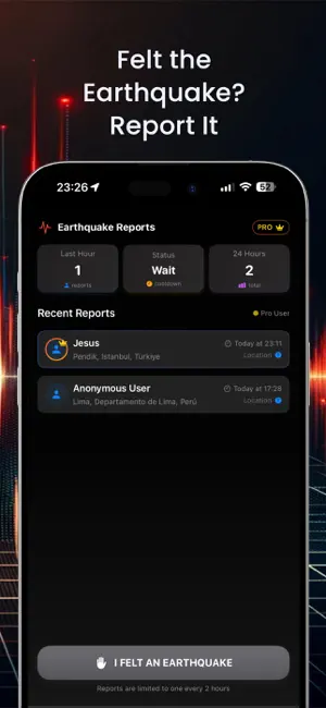 My Earthquake Alerts Feed Map iPhone screenshot 4