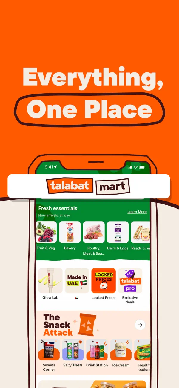 Screenshot #3 pour talabat: Food, grocery & more