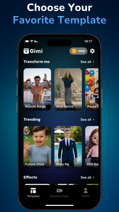 Gimi AI - AI Video Generator screenshot 1