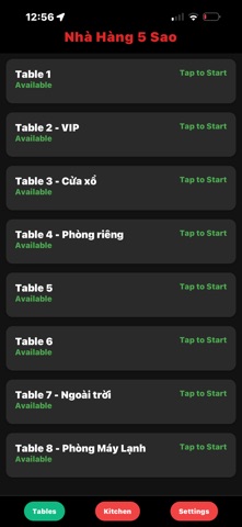 Restaurant-Management iPhone screenshot