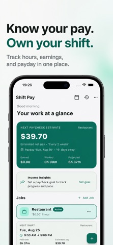 Shift Pay: Hours & Pay Tracker Screenshot 1 of 3