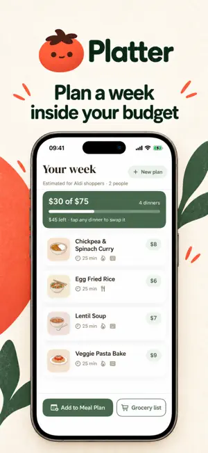 Platter: Budget Meal Planner screenshot 3