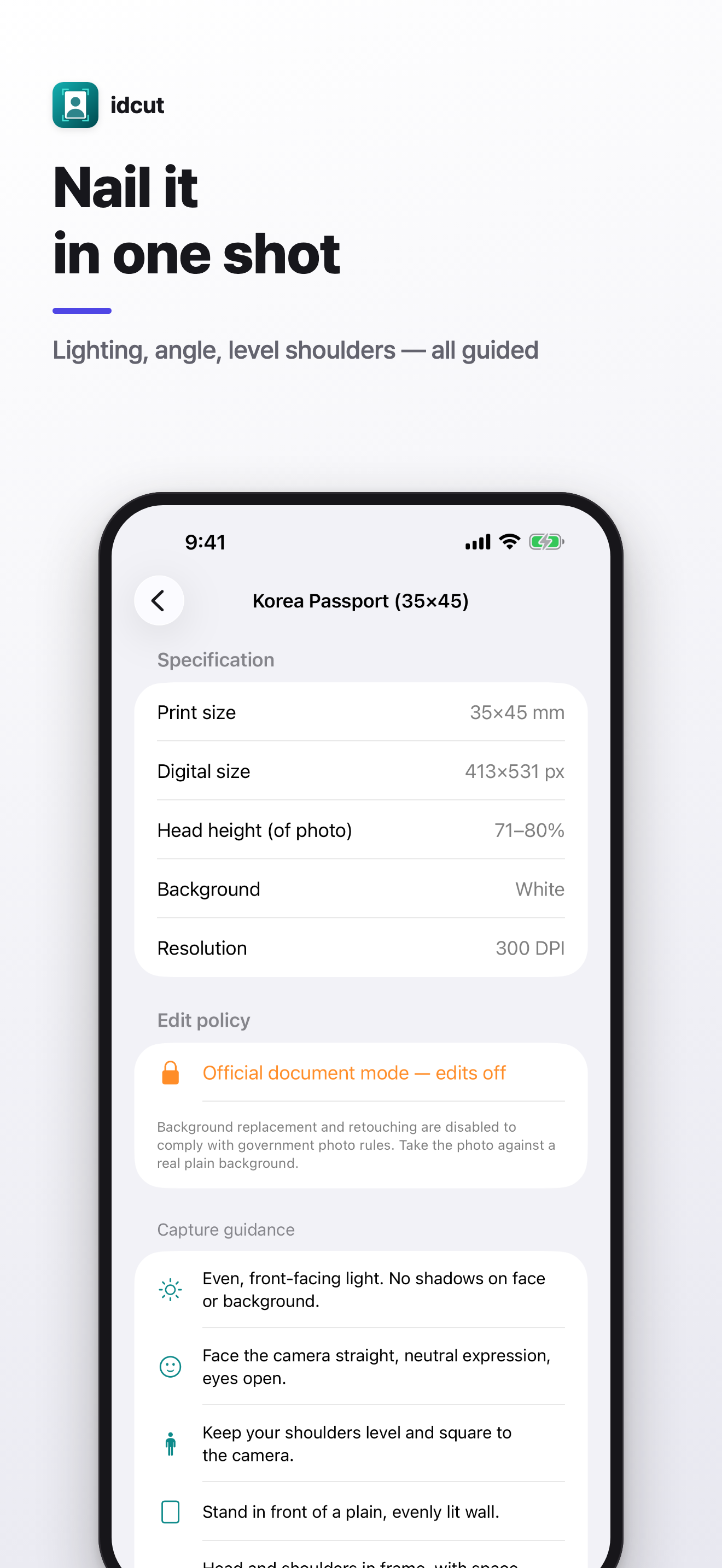 idcut: ID & Passport Photo screenshot 2