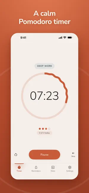 Pomi: Calm Focus Timer screenshot 1