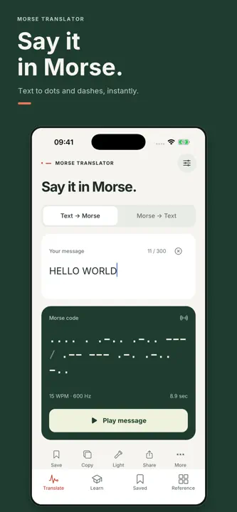 Morse Translator - Morse Code screenshot 1