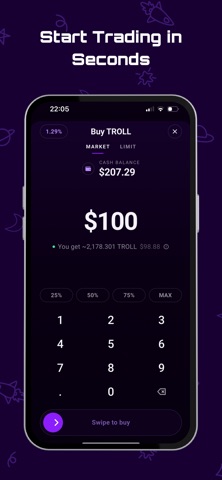 Pluto: Memecoin Trading Screenshot 3 of 6