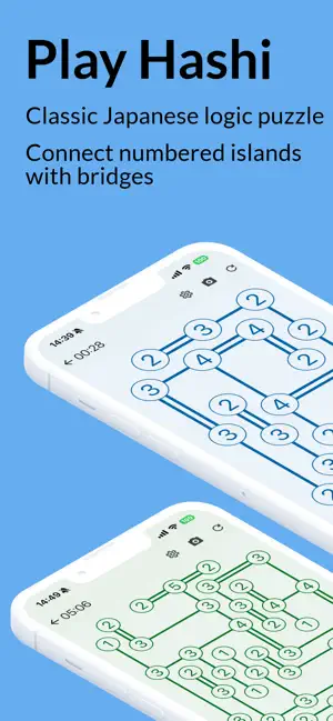 Hashi: Linkdoku Bridges Puzzle screenshot 1
