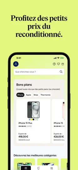 Capture d'écran de Back Market, Achat & Vente sur iPhone 1