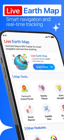 Live Earth Map & Navigation iPhone screenshot