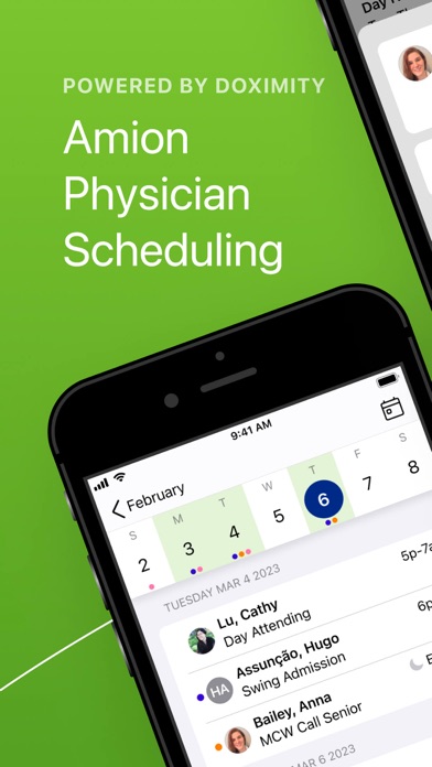 Amion - Clinician Scheduling Screenshot